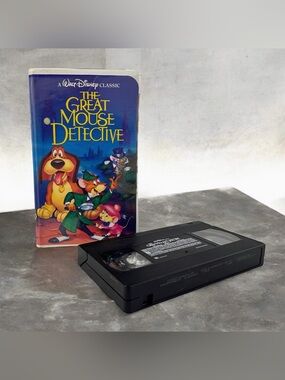 Disney The Great Mouse Detective VHS 1986 Black Diamond Classic Clamshell